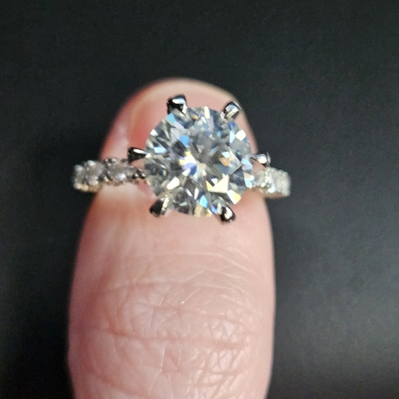 COPY - 3 Carat Moissanite Ring - Picture 3 of 8